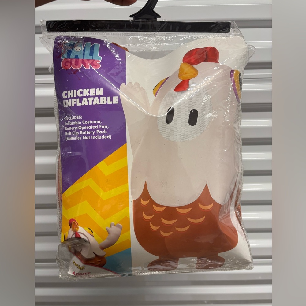 Ac) Chicken Inflatable Costume - Brown/White